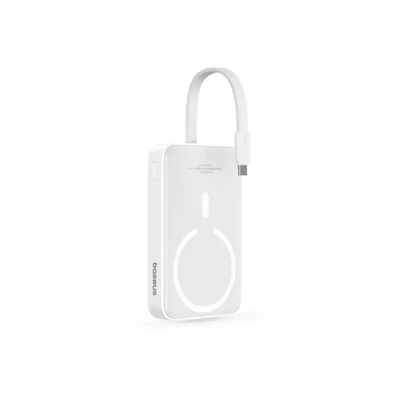 Baseus 30W Magnetic Power Bank 10000mAh with Built-In USB-C Cable Baseus 30W Magnetic Power Bank 10000mAh with Built-In USB-C Cable