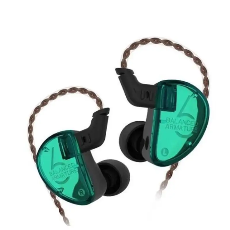 KZ AS06 Triple Balanced Armature In-Ear Monitor Earphones