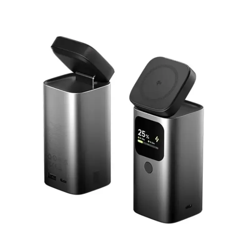 SHARGE StandMag 15000mAh Qi2 Magnetic Power Bank with 100W Fast Charging