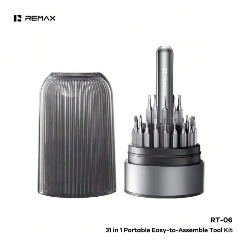 REMAX RT-06 31-in-1 Multi-Function Repair Tool Kit with Magnetic Screwdriver & Anti-Slip Handle REMAX RT-06 31-in-1 Multi-Function Repair Tool Kit with Magnetic Screwdriver & Anti-Slip Handle