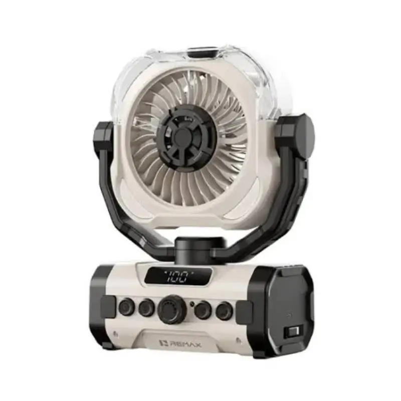 REMAX RS-ZF20 Rechargeable Outdoor Spray Cooling Fan with 20000mAh Battery REMAX RS-ZF20 Rechargeable Outdoor Spray Cooling Fan with 20000mAh Battery