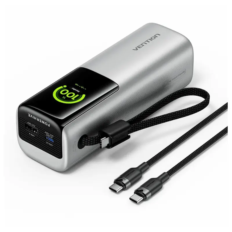 Vention FKFH0-TY 20000mAh 165W Power Bank with Smart TFT Display