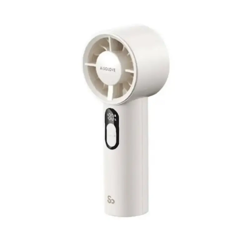 AISOLOVE F05 Rechargeable Handheld Fan With 16.5-Hour Battery and Turbo Airflow