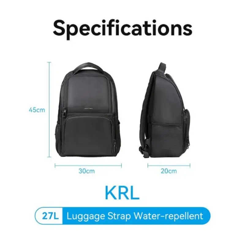 Vention KRLB0 Water-Repellent Laptop Backpack Black Vention KRLB0 Water-Repellent Laptop Backpack Black