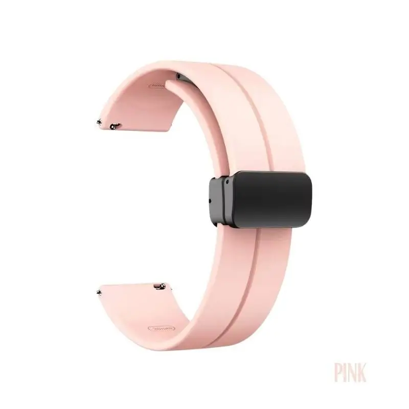 22mm Silicone Magnetic Buckle Strap for Smartwatch