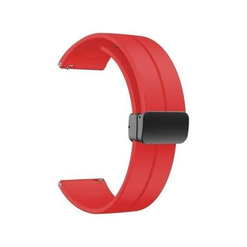 22mm Silicone Magnetic Buckle Strap for Smartwatch