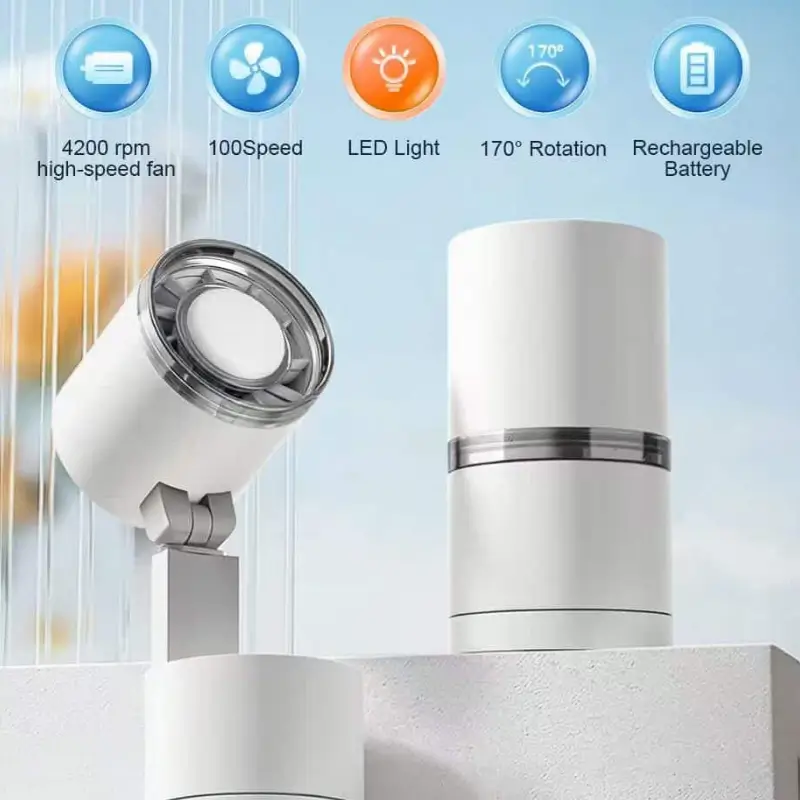 FEELWOW FW-8 Portable Lamp Fan 12000mAh Rechargeable FEELWOW FW-8 Portable Lamp Fan 12000mAh Rechargeable