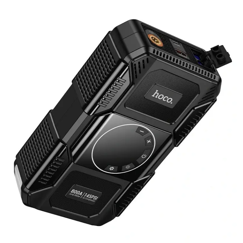 Hoco QS6 3-in-1 Car Jump Starter Tire Inflator Power Bank 8000mAh Hoco QS6 3-in-1 Car Jump Starter Tire Inflator Power Bank 8000mAh