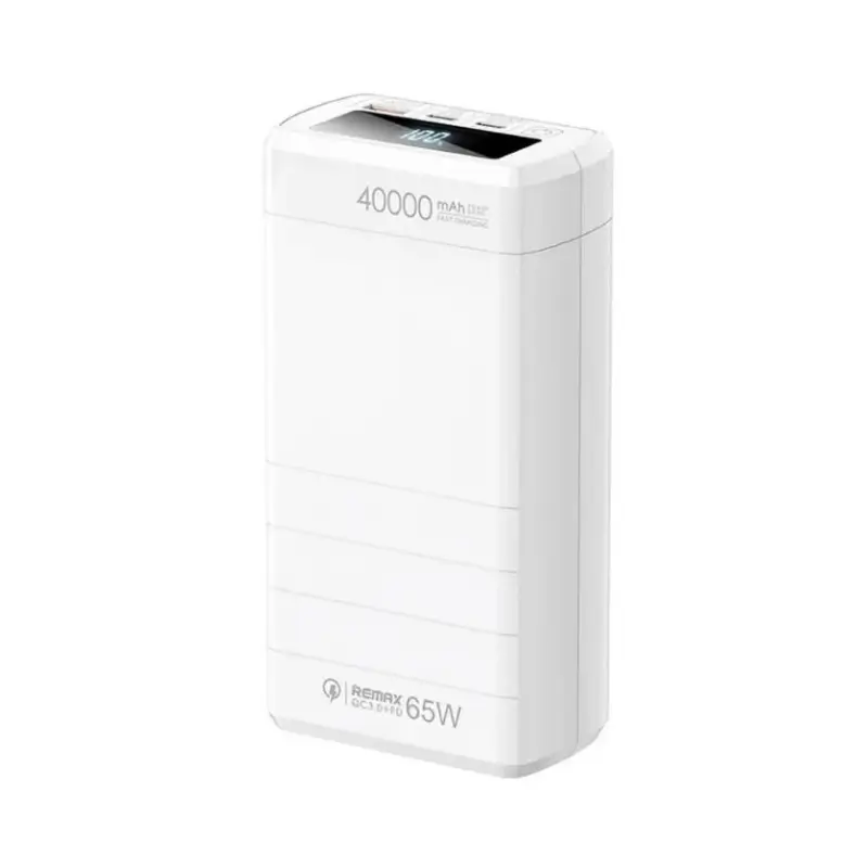 Remax RPP-310 Dinba Series 40000mAh 65W Power Bank with LED Display and USB-C Output Remax RPP-310 Dinba Series 40000mAh 65W Power Bank with LED Display and USB-C Output