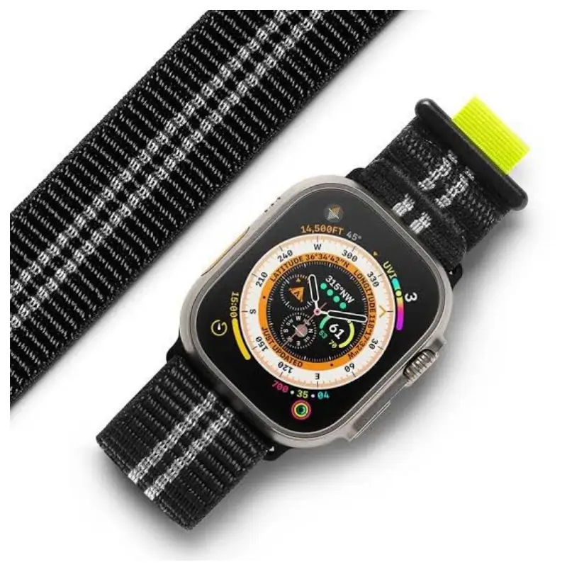 Ringke Sports Air Loop Breathable Nylon Strap for Apple Watch 42mm-49mm, Adjustable Fit Ringke Sports Air Loop Breathable Nylon Strap for Apple Watch 42mm-49mm, Adjustable Fit