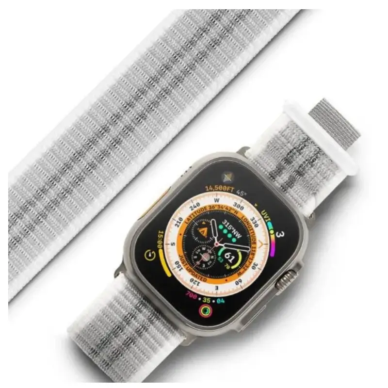 Ringke Sports Air Loop Breathable Nylon Strap for Apple Watch 42mm-49mm, Adjustable Fit Ringke Sports Air Loop Breathable Nylon Strap for Apple Watch 42mm-49mm, Adjustable Fit