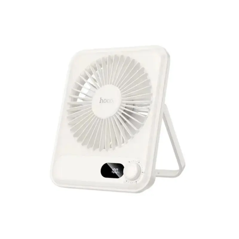 Hoco HX607 Slim Desktop Rechargeable Fan with 100-Level Wind Control Hoco HX607 Slim Desktop Rechargeable Fan with 100-Level Wind Control