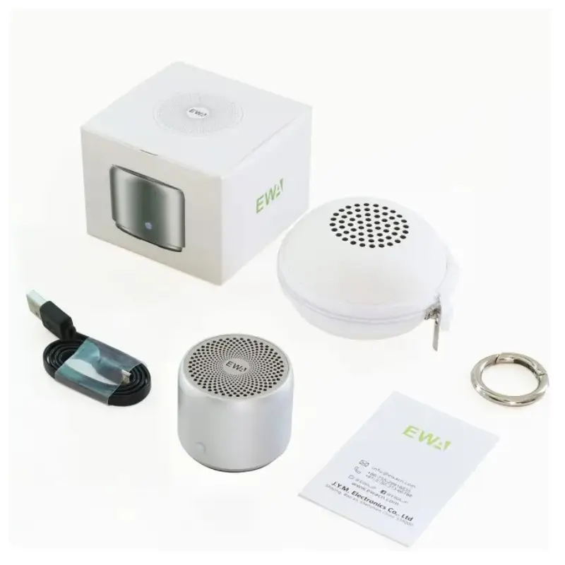 EWA A106 Pro Waterproof Portable Mini Bluetooth Speaker with Metal Build EWA A106 Pro Waterproof Portable Mini Bluetooth Speaker with Metal Build