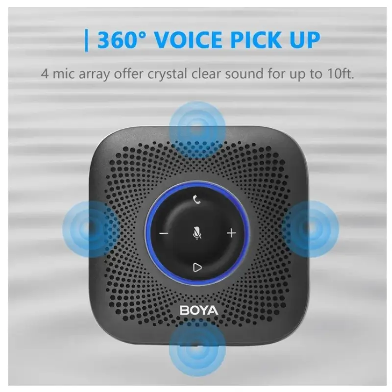 Boya Blobby Pro Bluetooth Conference Speaker Microphone, 16-Hour Battery