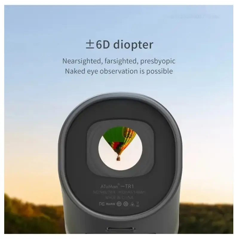 ATuMan TR1 Laser Golf Rangefinder 1200m Range with 6x Magnification and USB-C Charging