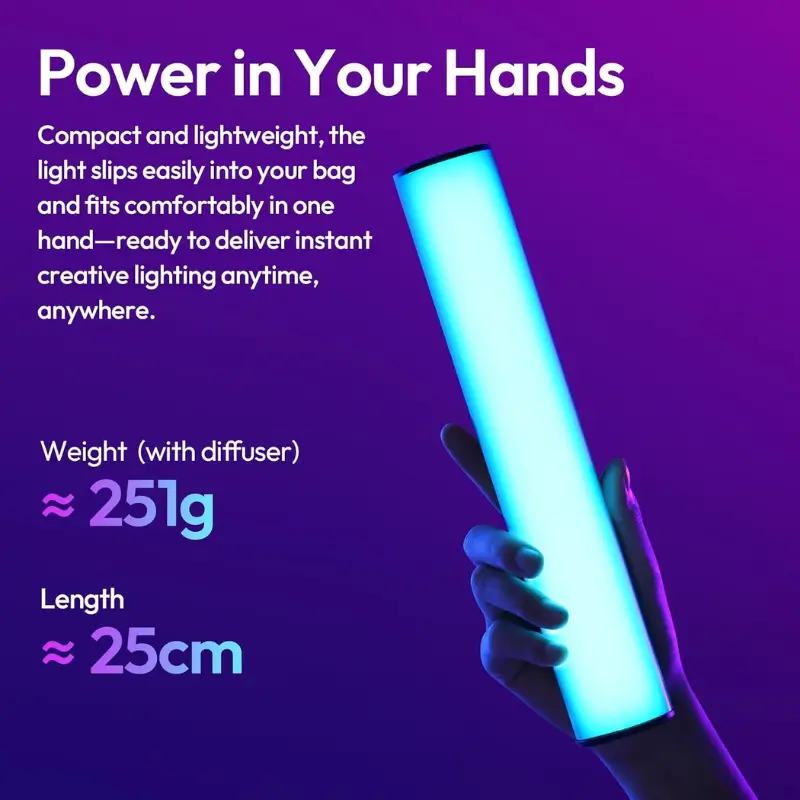 Ulanzi B15RGB Magnetic RGB Light Wand with CRI 97 and 3300mAh Battery