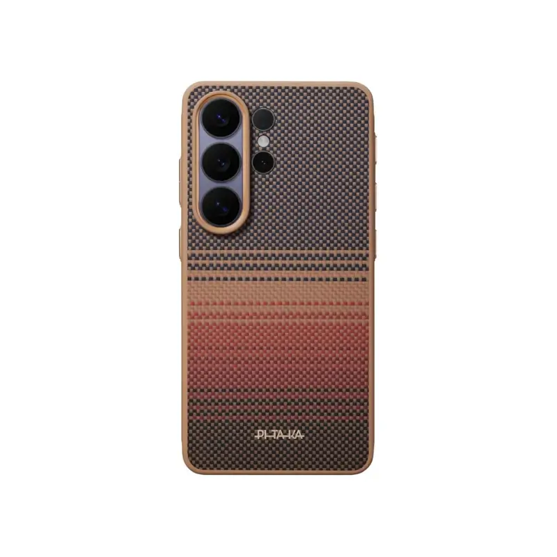 PITAKA Cairn Case for Samsung Galaxy S26 Ultra – Aramid Fiber MagSafe Case with NFC Aaron Buttons (Sunset) PITAKA Cairn Case for Samsung Galaxy S26 Ultra – Aramid Fiber MagSafe Case with NFC Aaron Buttons (Sunset)