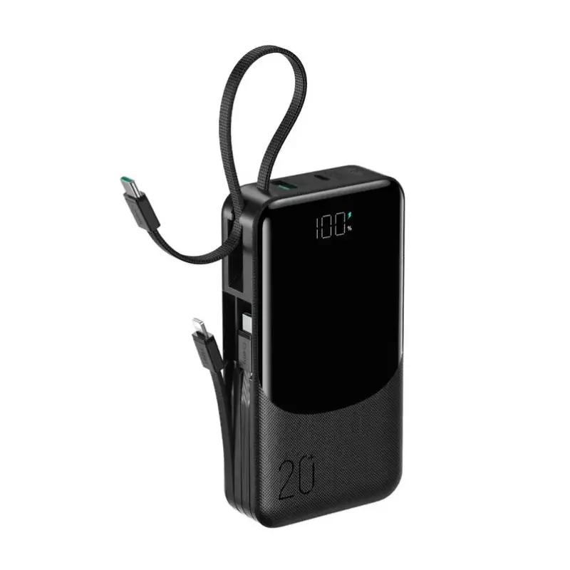 JOYROOM JR-PC2 20000mAh 22.5W Power Bank with Built-in Cables JOYROOM JR-PC2 20000mAh 22.5W Power Bank with Built-in Cables