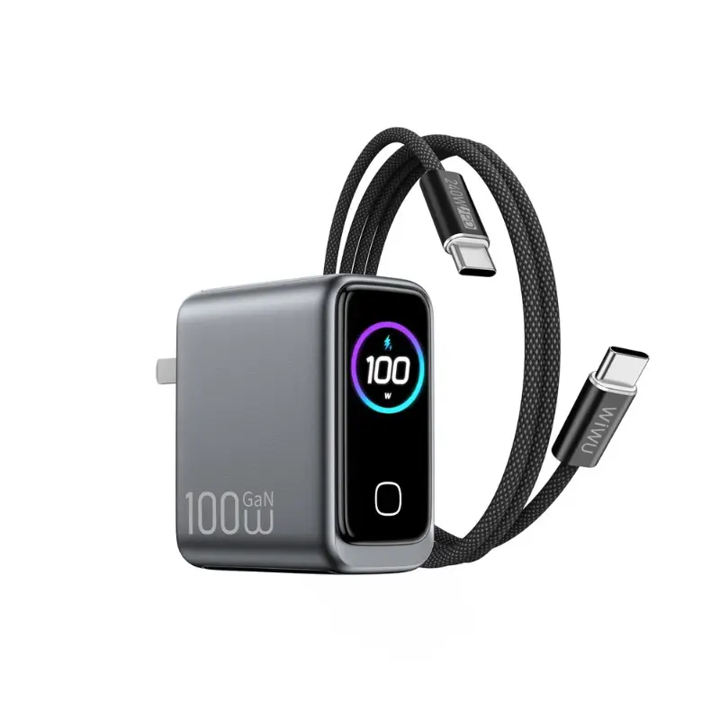 WiWU Voyager CHG300 100W PD/QC GaN Charger with Smart Display