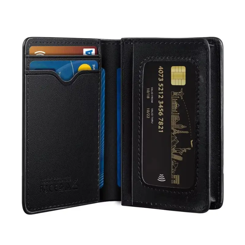 Hoco E91F Anti-Lost Smart Wallet – Apple Find My Tracker with Wireless Charging Hoco E91F Anti-Lost Smart Wallet – Apple Find My Tracker with Wireless Charging
