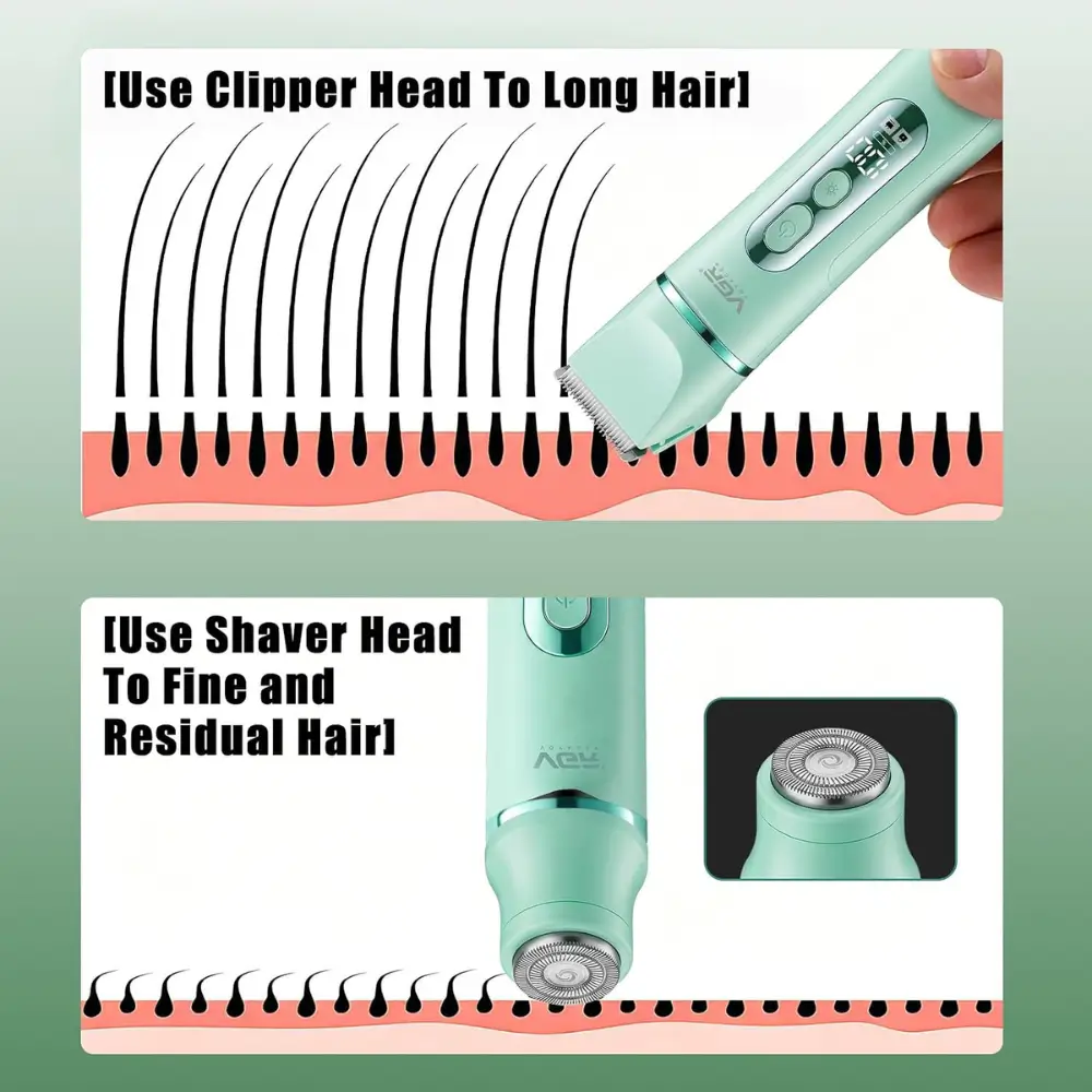 VGR V-763 5-in-1 Bikini Trimmer for Women with USB-C Charging