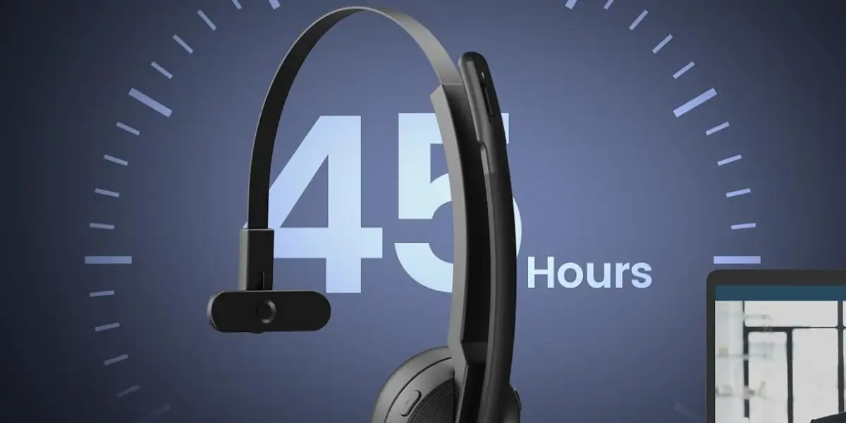 EKSA H5SE Bluetooth Headset with AI ENC Noise Cancellation and Long Battery Life - image 2