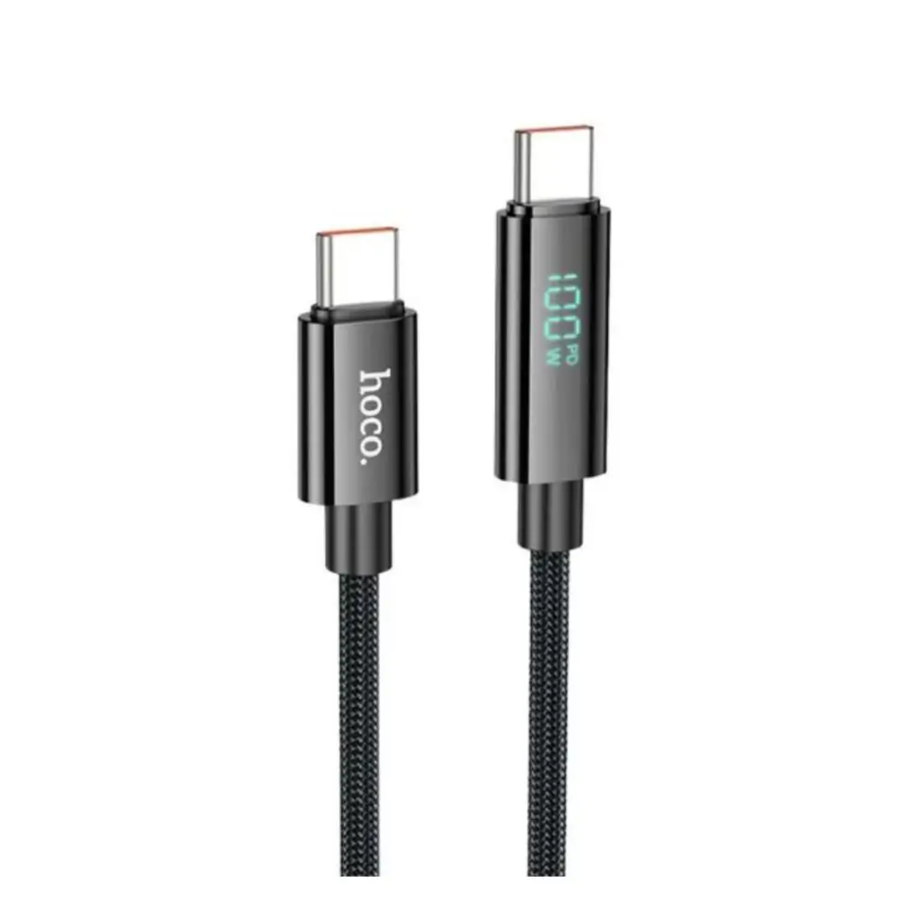Hoco U125 100W Type-C to Type-C Fast Charging Cable Hoco U125 100W Type-C to Type-C Fast Charging Cable