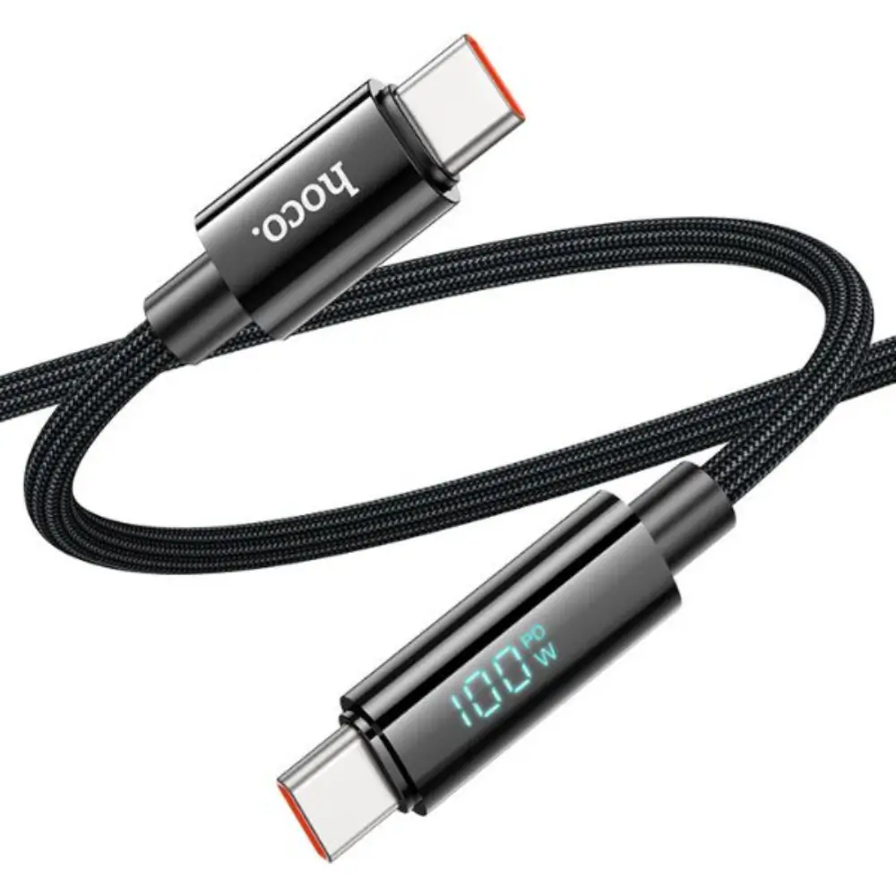 Hoco U125 100W Type-C to Type-C Fast Charging Cable Hoco U125 100W Type-C to Type-C Fast Charging Cable