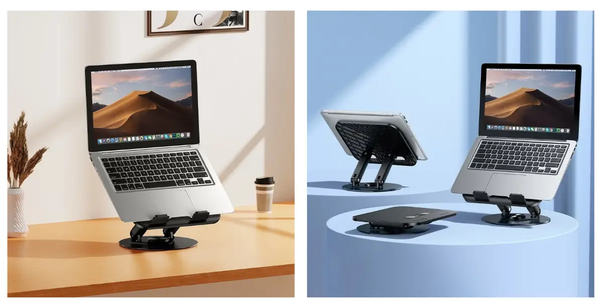 HOCO HD14 Adjustable Laptop Stand with 360° Rotating Base HOCO HD14 Adjustable Laptop Stand with 360° Rotating Base