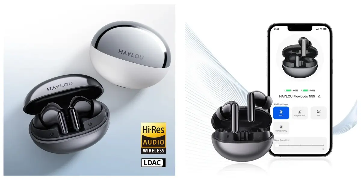 Haylou Flowbuds N55 ANC Wireless Earbuds - image 2