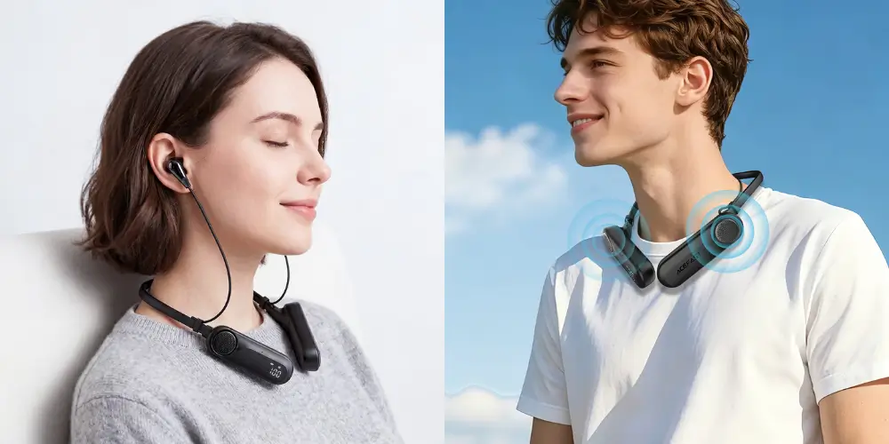 ACEFAST N11 ENC Wireless Neckband with Built-in Speakers