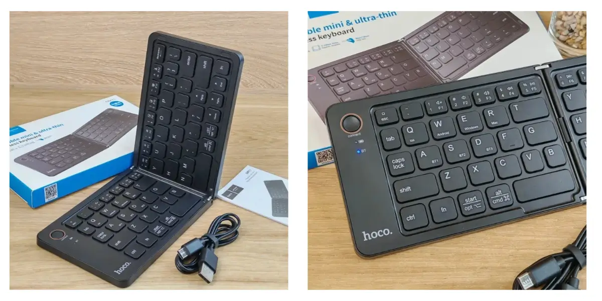 HOCO GM71 Wireless Folding Keyboard with Bluetooth 5.2 HOCO GM71 Wireless Folding Keyboard with Bluetooth 5.2