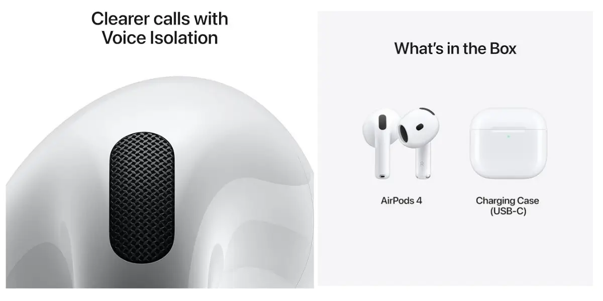 Apple AirPods 4 Wireless Earbuds with Apple H1 Chip - image 2