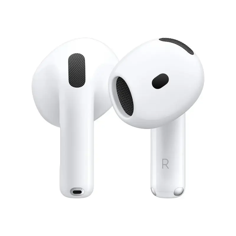 Apple AirPods 4 earbud showing driver and design detail