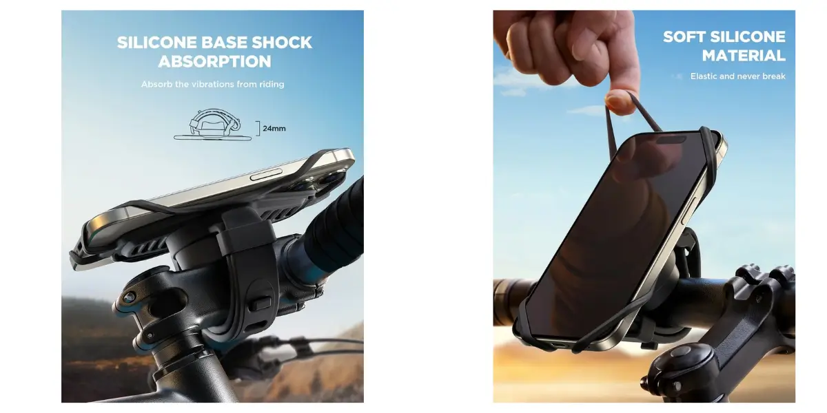 Joyroom JR-ZS382 Silicone Bicycle Phone Mount Holder - image 2 Joyroom JR-ZS382 Silicone Bicycle Phone Mount Holder - image 2