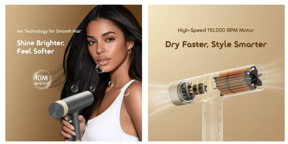 Oraimo OHD-550N High-Speed Hair Dryer with Ion Technology - image 2 Oraimo OHD-550N High-Speed Hair Dryer with Ion Technology - image 2