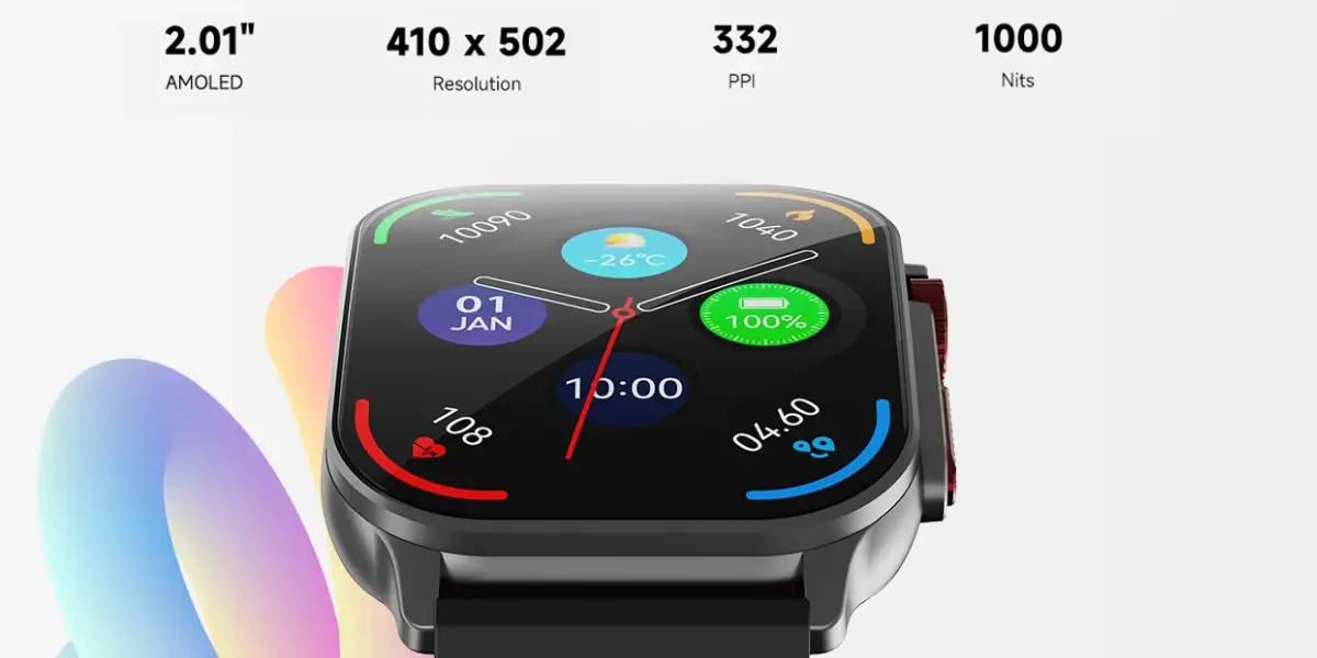 IMIKI Frame 2 AMOLED Smart Watch 2.01" Display IMIKI Frame 2 AMOLED Smart Watch 2.01" Display