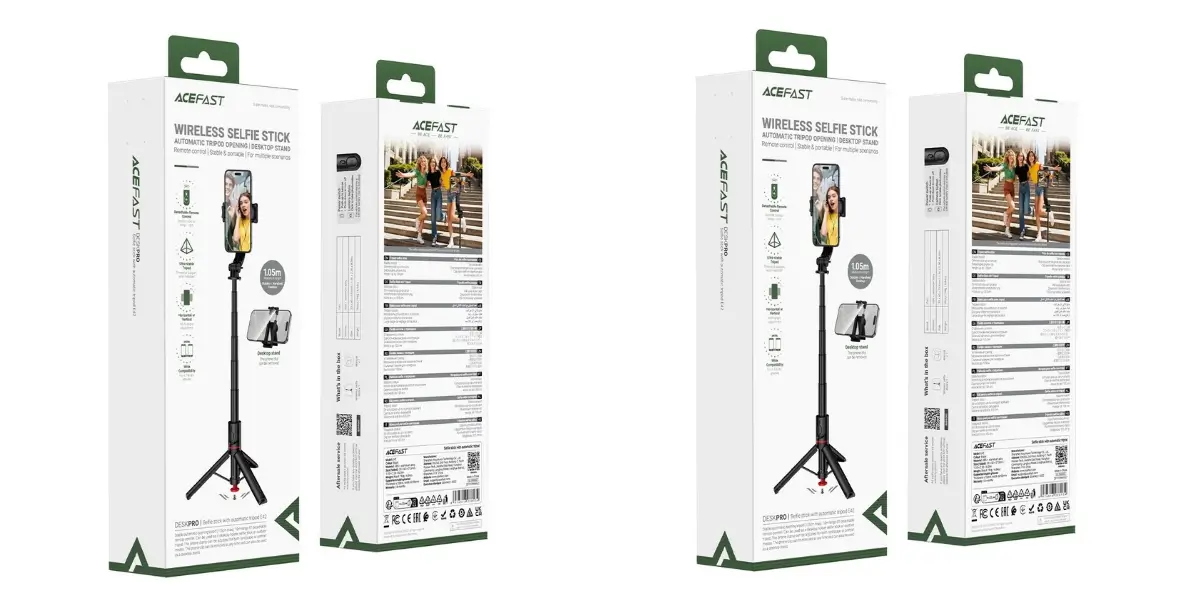 ACEFAST E42 Bluetooth Selfie Stick with Compact Tripod - image 2 ACEFAST E42 Bluetooth Selfie Stick with Compact Tripod - image 2