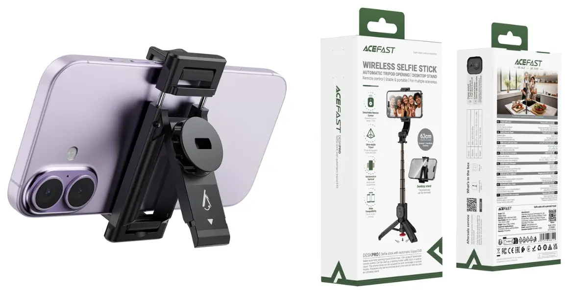 ACEFAST E43 Selfie Stick with Auto Tripod