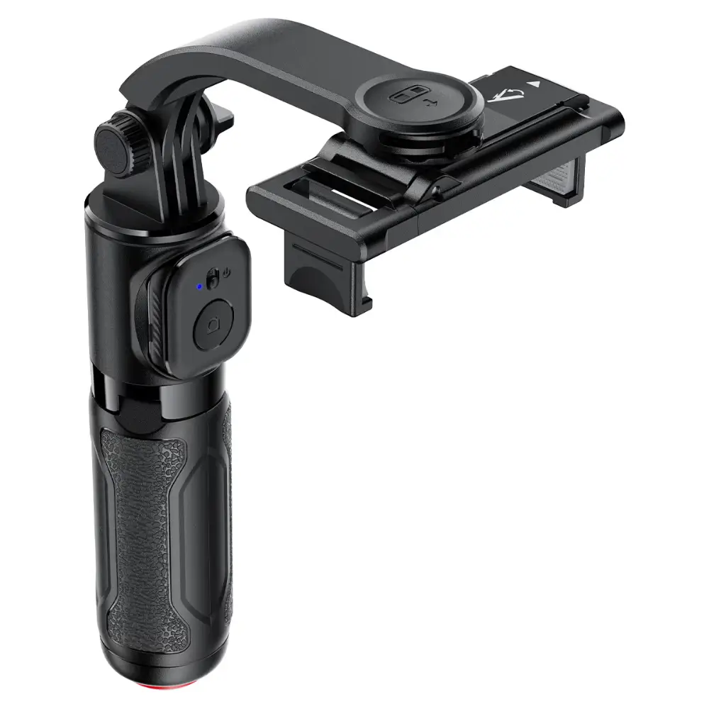 Close-up of ACEFAST E43 auto-deploy tripod legs Close-up of ACEFAST E43 auto-deploy tripod legs