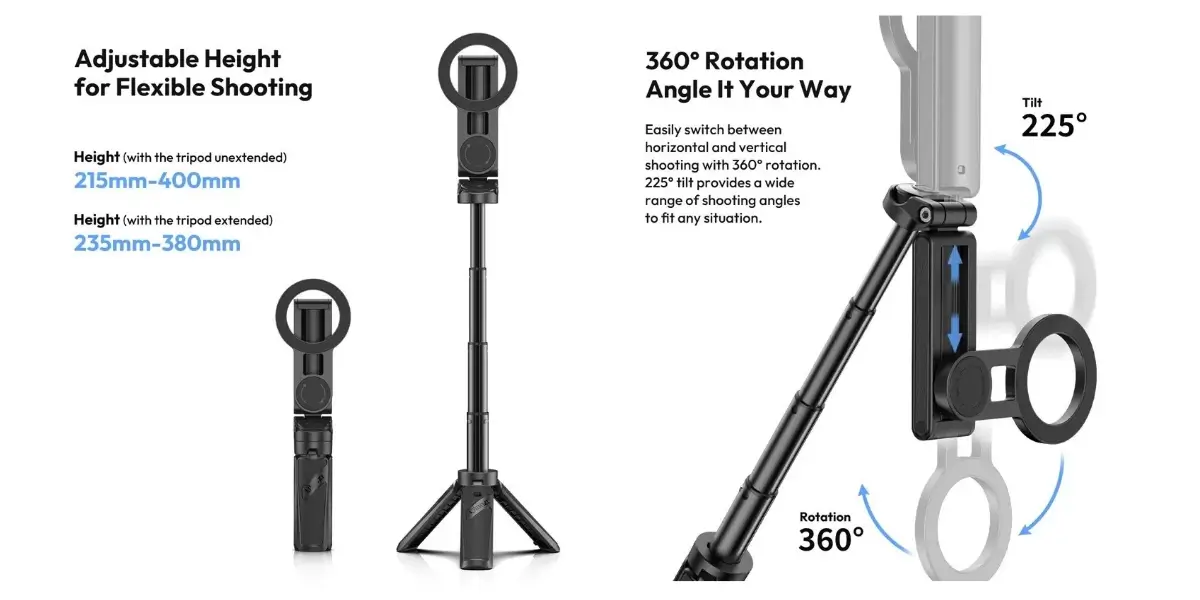 Ulanzi JJ03 3-in-1 Magnetic Phone Tripod with Remote - image 2 Ulanzi JJ03 3-in-1 Magnetic Phone Tripod with Remote - image 2