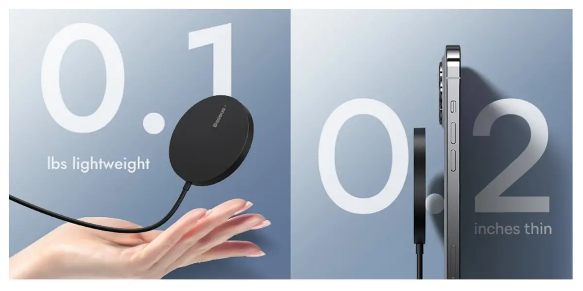 Baseus Simple Mini 3 15W Magnetic Wireless Charger Baseus Simple Mini 3 15W Magnetic Wireless Charger