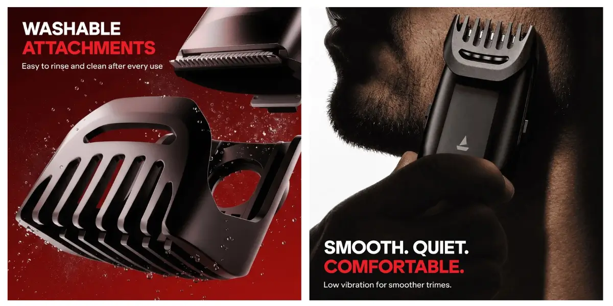 boAt Slazer S100 Precision Beard Trimmer with USB-C Fast Charging