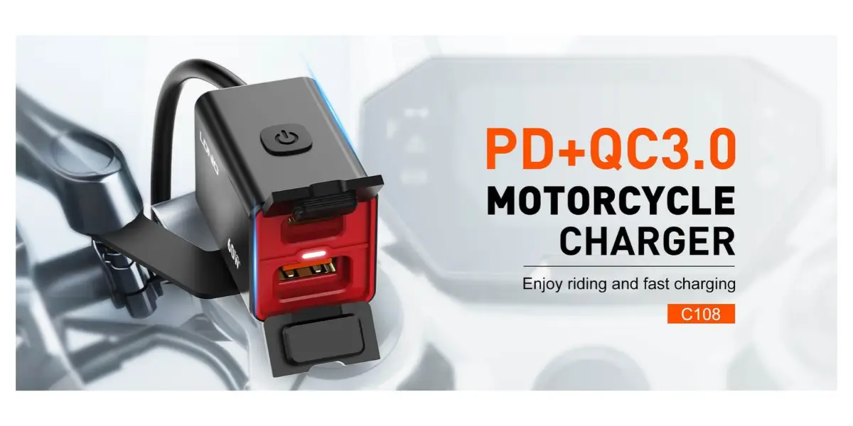 LDNIO C108 60W Motorcycle Fast Charger LDNIO C108 60W Motorcycle Fast Charger