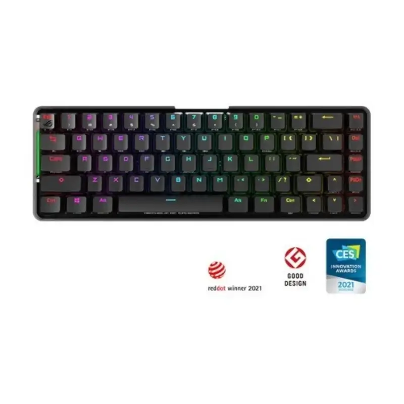 RGB backlit mechanical switches on ROG Falchion NX keyboard