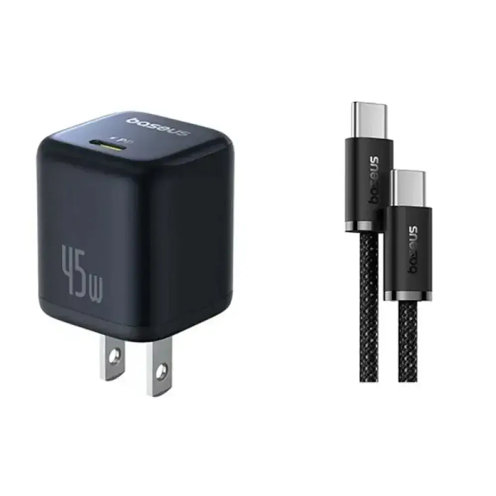 Baseus PicoGo charger USB-C port close-up Baseus PicoGo charger USB-C port close-up