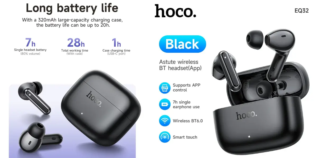 HOCO EQ32 Astute Wireless Earbuds