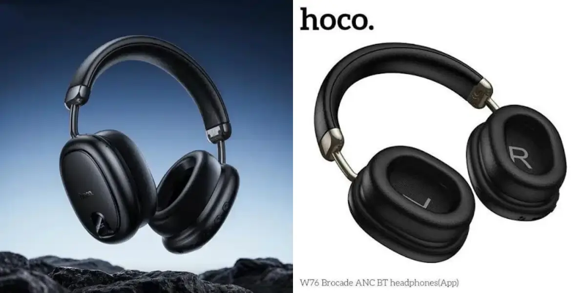 Hoco W76 Brocade ANC Wireless Over-Ear Headphone Hoco W76 Brocade ANC Wireless Over-Ear Headphone