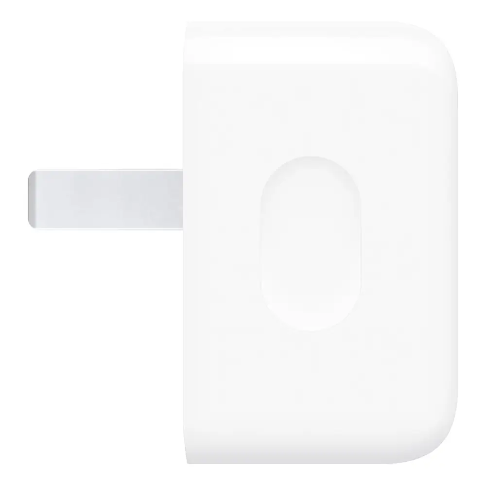 Apple charger USB-C port closeup