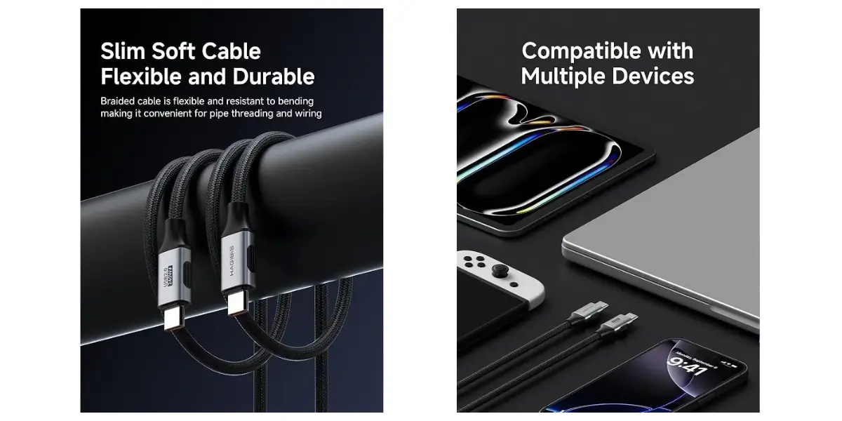 Hagibis TCC10 USB-C 240W PD 3.1 Fast Charging Cable